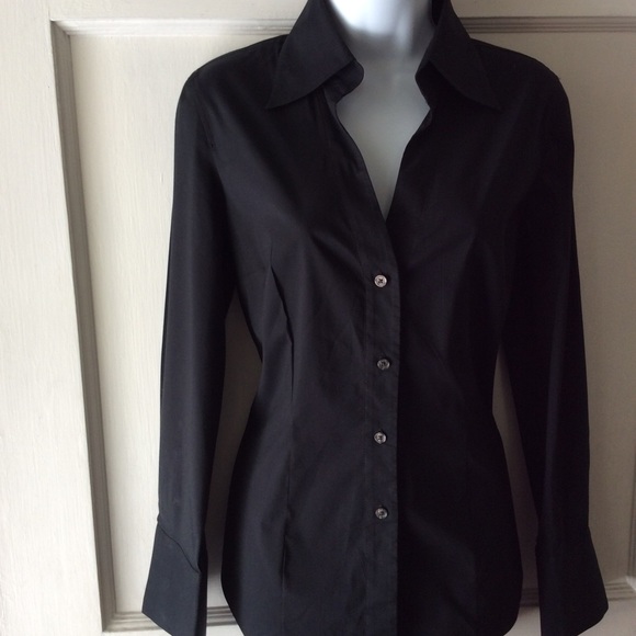 Express black button down shirt blouse - Picture 7 of 7